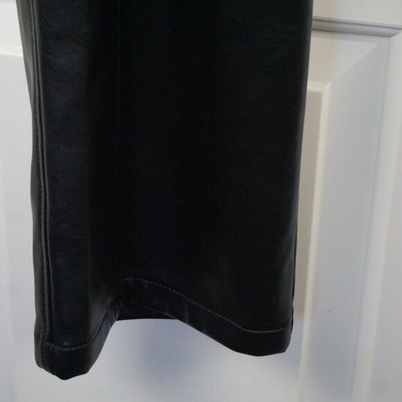 New Jonathan Simkhai Dahlia Straight Leg Trouser in Black Vegan Leather size 8 - Picture 7 of 16